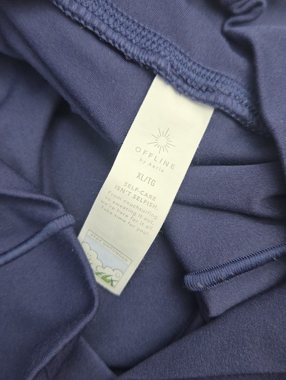 Aerie OFFLINE Real Me Crossover Flowy Shorts Navy Blue XL Athletic Running Short - Picture 11 of 11